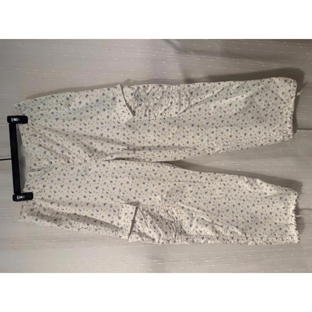 LEVIS 94 FLORAL BAGGY CARGO PANTS ISABEL DRAWCORD HEM 31/30 WOMEN'S 90'S